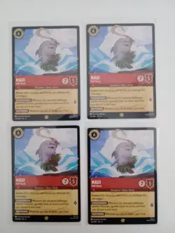 Disney Lorcana TCG 4X Maui Half-Shark Legendary Card 124/204 Non-Foil NM - Image 1