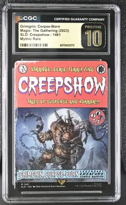 GRIMGRIN, CORPSE-BORN Secret Lair Creepshow CGC Pristine 10 MTG [Nostalgium] - Image 1