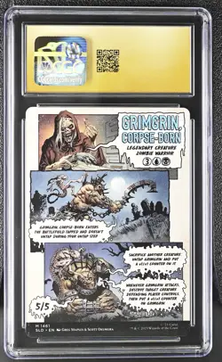 GRIMGRIN, CORPSE-BORN Secret Lair Creepshow CGC Pristine 10 MTG [Nostalgium] - Image 2