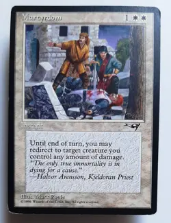 ►MARTYRDOM (V.1) ►ALLIANCES 1996 ►NM ►WHITE ►MAGIC MTG ALLIANZEN Martyrium - Image 1