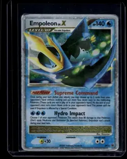 Pokemon TCG Empoleon LV.X DP11 Diamond Pearl Promo DMG - Image 1
