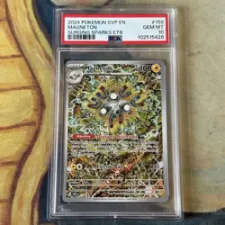 2024 POKEMON SVP EN-SV BLACK STAR PROMO #159 MAGNETON PSA 10 - Image 1