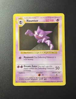 Haunter 29/102 Base Set Shadowless - NM - Vintage Pokemon TCG Card WOTC 1999 - Image 1