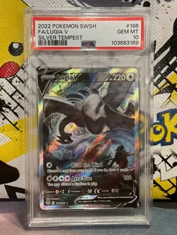 PSA 10 Lugia V Alternate Art 186/195 Pokemon Silver Tempest - Image 1