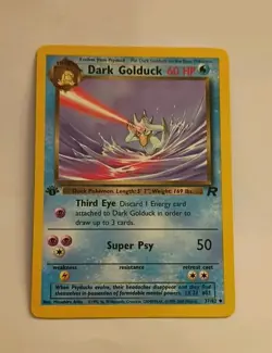Pokemon TCG Team Rocket 1st Edition Dark Golduck 37/82 NM-Mint Never Played - Image 1