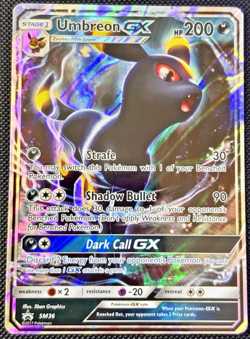 Pokemon TCG - Umbreon GX Full Art Holo Card SM36 - Image 1