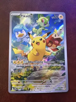 Pikachu SVP 027 Scarlet & Violet Promo Card Paldea Evolved Pokemon - NM/Mint - Image 1