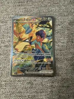 Hop's Zacian ex 186/159 Pokemon TCG Sv09: Journey Together SIR Holo - Image 1