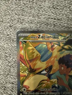 Hop's Zacian ex 186/159 Pokemon TCG Sv09: Journey Together SIR Holo - Image 3