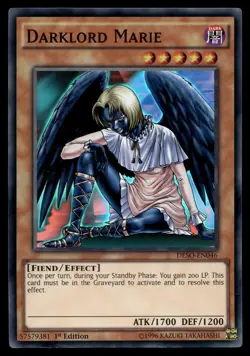 DARKLORD MARIE DESO-EN046 SUPER RARE DESTINY SOLDIERS YU-GI-OH - Image 1