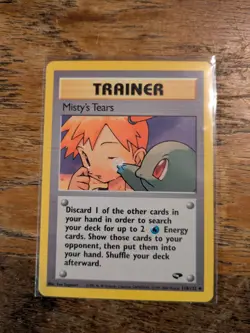 Pokemon TCG - Misty's Tears - Gym Challenge Set 118/132 - Vintage Card WOTC LP - Image 1