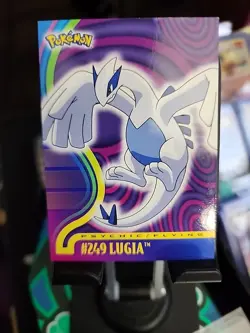 LUGIA #249 - 2001 TOPPS POKEMON JOHTO SERIES 1 - REGULAR FINISH BASE CARD - - Image 1
