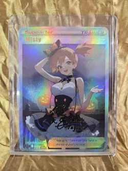 MISTY Pokemon Trainer Waifu Goddess Card CUSTOM MADE - Image 1