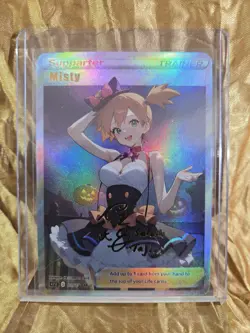 MISTY Pokemon Trainer Waifu Goddess Card CUSTOM MADE - Image 2
