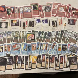 Magic the Gathering MTG Vintage 120 Card Lot Light Play Revised Commons - Image 1