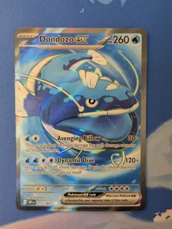 Dondozo EX 211/182 - Secret Full Art - Destined Rivals - Pokemon TCG Card NM - Image 1