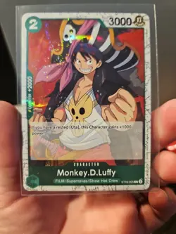 One Piece TCG ST16-005 Foil PRB02 English Monkey D Luffy PACK FRESH Card - Image 1
