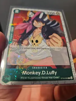 One Piece TCG ST16-005 Foil PRB02 English Monkey D Luffy PACK FRESH Card - Image 2