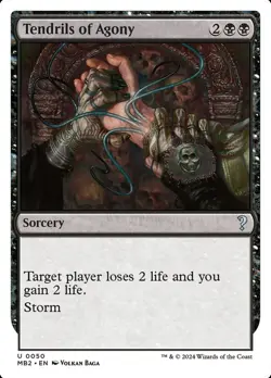 Tendrils of Agony 1x MtG Mystery Booster 2 White Border MB2 SP/NM - Image 1