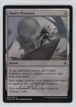 Titan's Presence Foil Magic: Battle For Zendikar BFZ #014 - Image 1