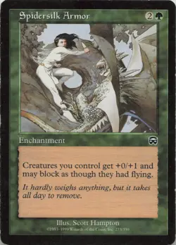 Spidersilk Armor C Mercadian Masques 273 - LP MTG - Image 1