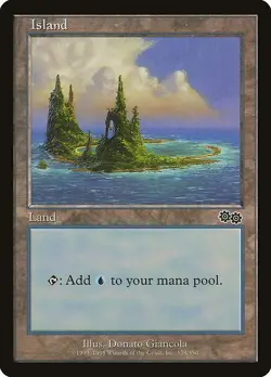 Lot of 20x Island #338 - USG Urza's Saga Basic Land MTG Magic PL - Image 1