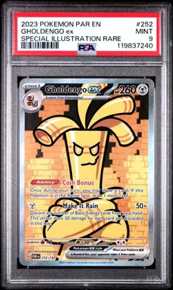 2023 Pokemon Paradox Rift SIR Gholdengo Ex #252 PSA 9 - Image 1