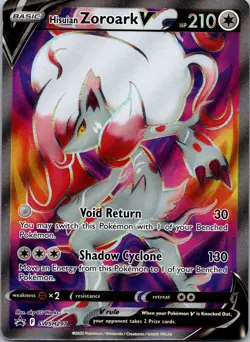 Hisuian Zoroark V SWSH297 Black Star Promo Near Mint Holo Pokemon - Image 1