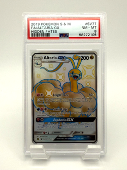 2019 Pokemon Hidden Fates Altaria GX Shiny Vault #SV77 PSA 8 NM-MT - Image 1