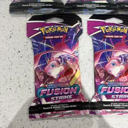 Pokemon TCG Fusion Strike x5 Sleeved Booster Packs. - Image 3