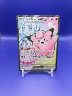 Pokemon TCG Lillie's Clefairy EX Full Art 173/159 Journey Together - Image 1