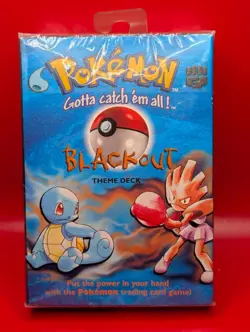 1999 Pokemon WOTC Sealed Blackout Theme Deck Base Set (potential shadowless) - Image 1