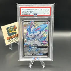 Pokemon TCG Sylveon GX Full Art SV76/SV94 Hidden Fates Shiny Vault Mint PSA 9 - Image 1