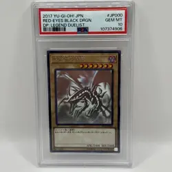 2017 YU-GI-OH JPN DP18-DUELIST PACK: LEGEND DUELIST RED-EYES BLACK DRAGON PSA 10 - Image 1