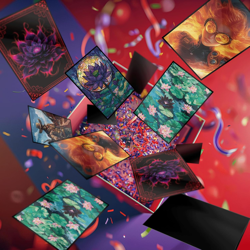 MTG Card Sleeves 100CT (Stained Glass Lotus), Matte Art Card Sleeves, Matte Back - Image 5