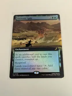 Tectonic Split, 0208, Extended Art Foil, Magic MTG Avatar NM - Image 1