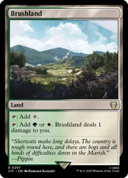 MTG The Lord of the Rings Commander - Brushland - Image 1