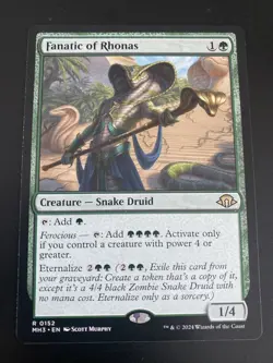 Fanatic of Rhonas #0152 MTG Modern Horizons 3 MH3 Rare NM English - Image 1