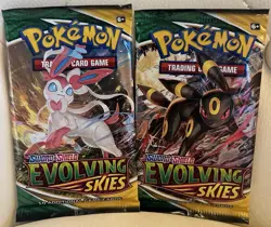 Pokemon Evolving Skies X2 Single Loose Booster Packs Sealed - Image 1