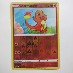 2020 Pokemon TCG Charmander Vivid Voltage 023/185 Reverse Holo NM - Image 1