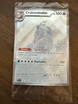 Pokemon Crabominable Holiday Calendar 149/142 Stellar Crown Holo Sealed - Image 1