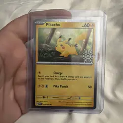 Pikachu 025/165 Holiday Calendar Pokemon TCG NM - Image 1