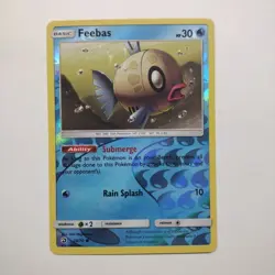 Pokemon TCG Feebas 28/70 Reverse Holo Dragon Majesty LP - Image 1