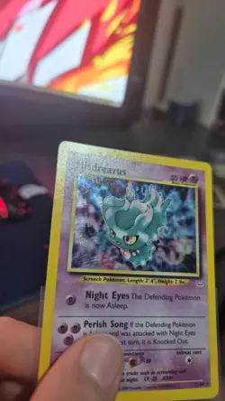 Misdreavus Holo 11/64 2001 Pokemon Neo Revelation LP with Swirl - Image 3