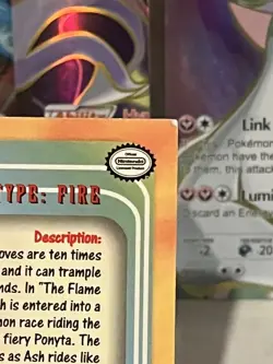 Pokemon TCG - Topps TV Animation Edition - #77 Ponyta Near Mint Trading Card - Image 4