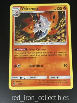 Volcarona 13/73 Uncommon Shining Legends Sun & Moon Pokemon Card NM - Image 1