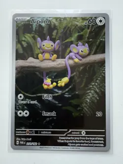 Pokemon TCG Aipom Paradox Rift 211/182 Holo Illustration Rare - NM / M - Image 3