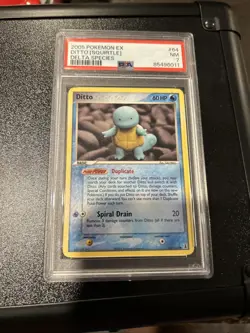 Pokemon TCG EX Delta Species Ditto (Squirtle) 64/113 Psa 7 - Image 1