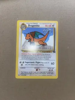 Dragonite #5 Black Star WB First Movie Promo 1999 WOTC Vintage Pokemon Card - Image 2