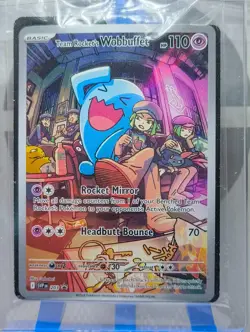 SEALED Pokemon Destined Rivals Team Rocket’s Wobbuffet SVP 203 Black Star Promo - Image 2